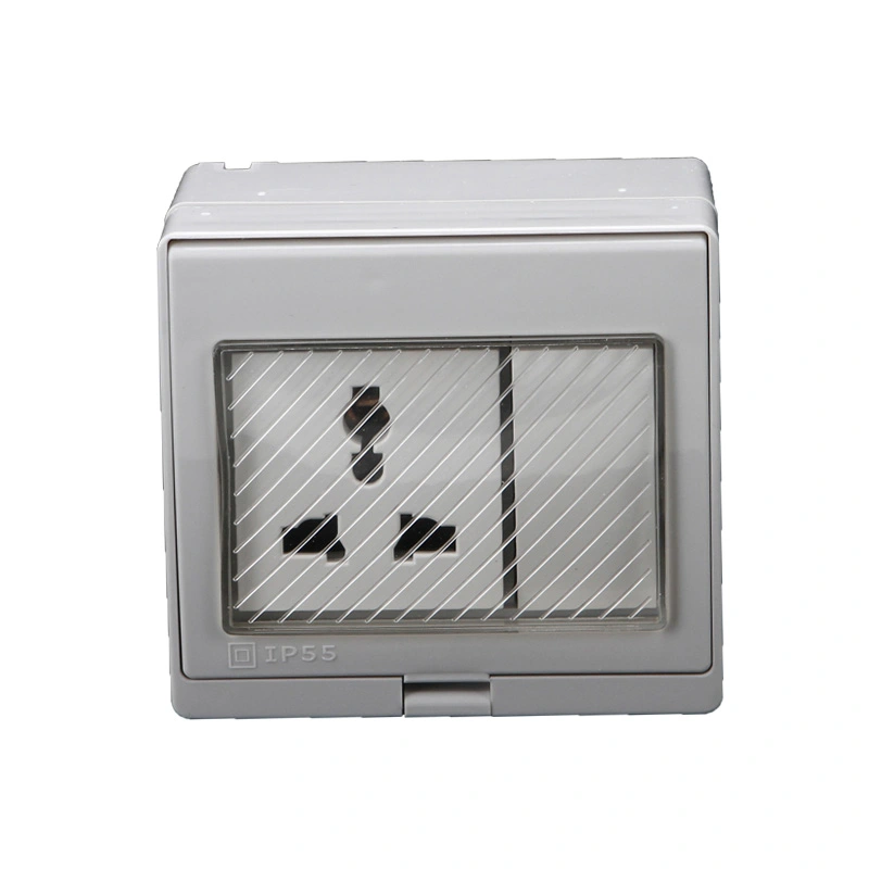 IP55 Universal Waterproof Surface Multi Function Socket and Switch