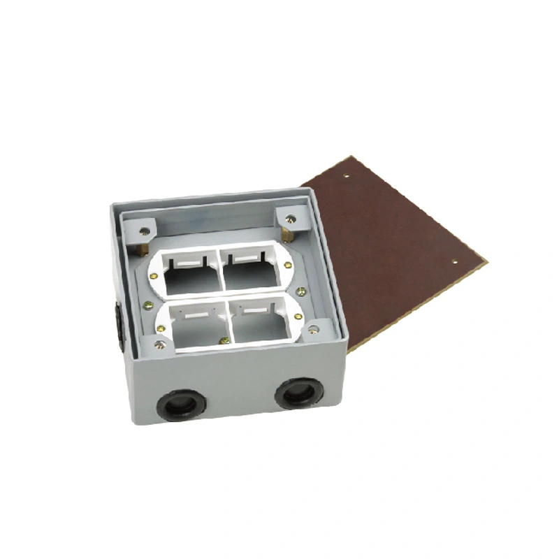 Upward Clamshell Multi-Function Floor Socket 6 Module Capacity
