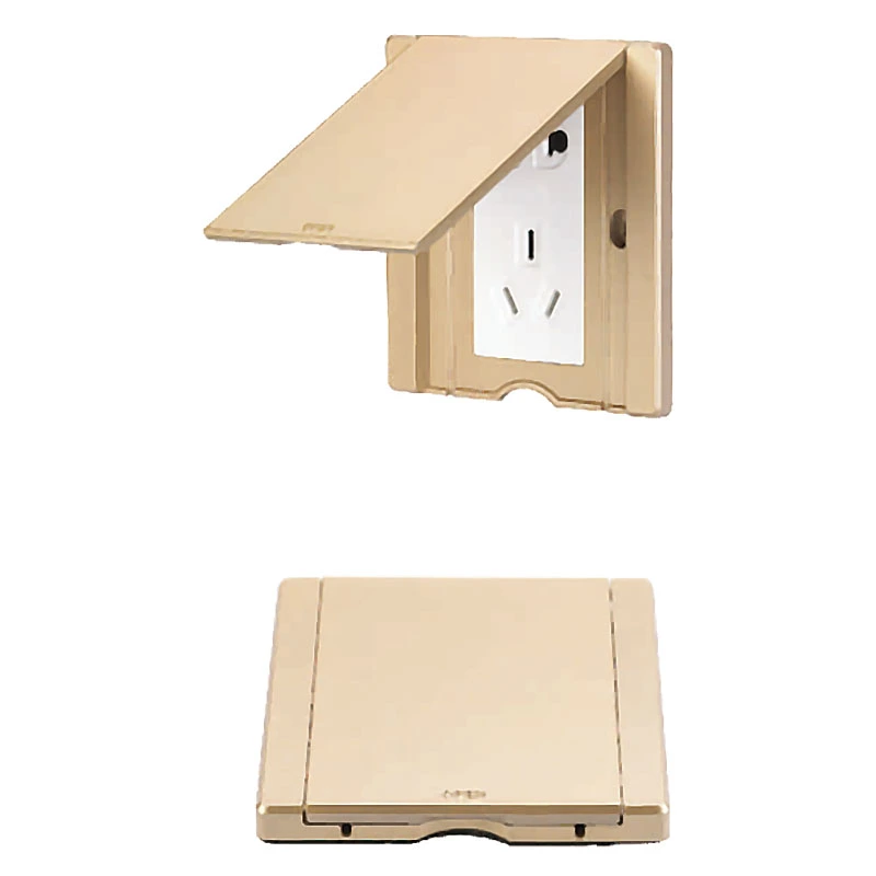 Floor Socket Alu Alloy Material Rose Gold Open Cover Floor Socket