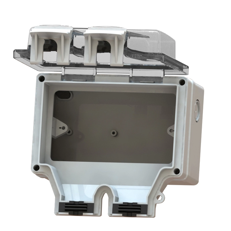 IP66 Waterproof Outdoor Socket Box 2 Gang Empty Enclosure