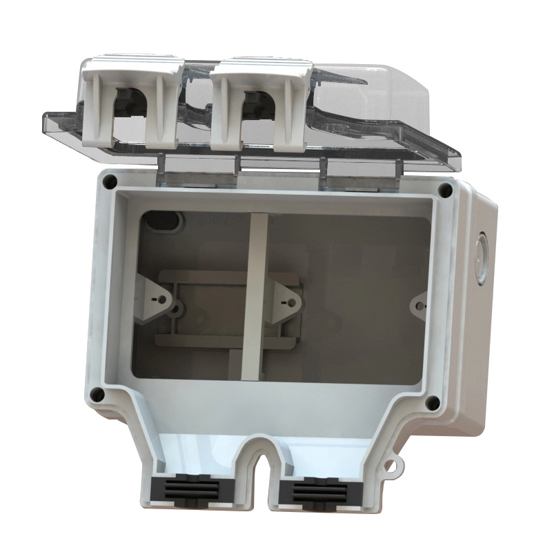 IP66 Waterproof Outdoor Socket Box 2 Gang Empty Enclosure