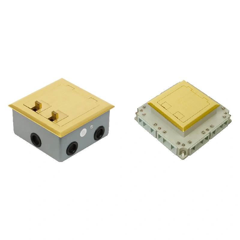 Upward Clamshell Multi-Function Floor Socket 6 Module Capacity