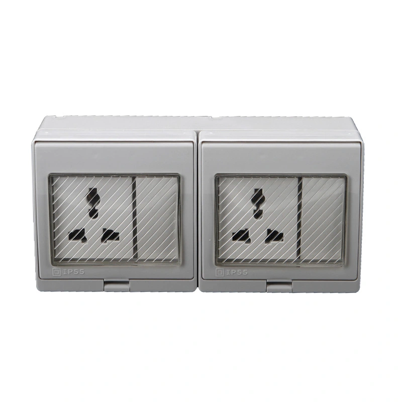 IP55 Universal Waterproof Surface Multi Function Socket and Switch